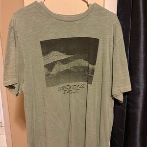 American Eagle Outfitters Olive Graphic Tee